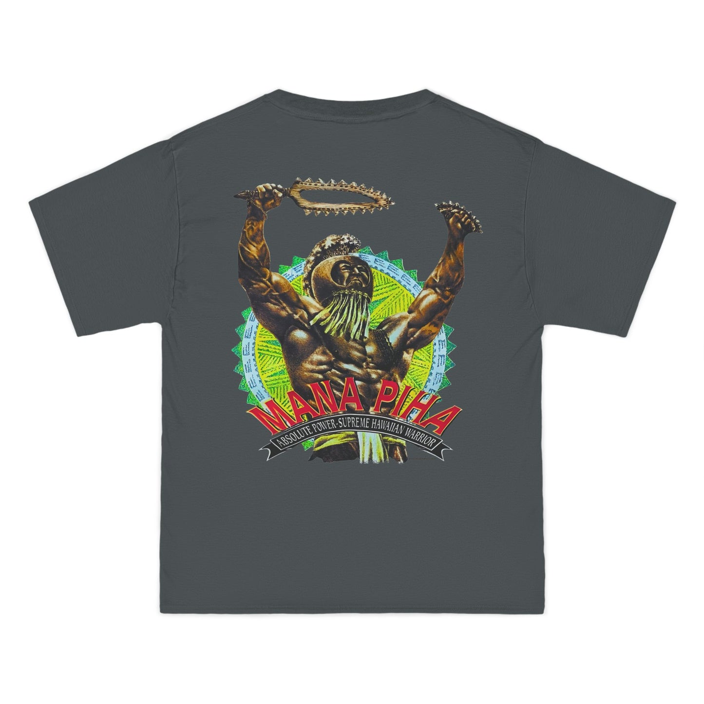 Hawaiian Strength Mana Piha Vintage Design 90s New Print Beefy-T®  Short-Sleeve T-Shirt