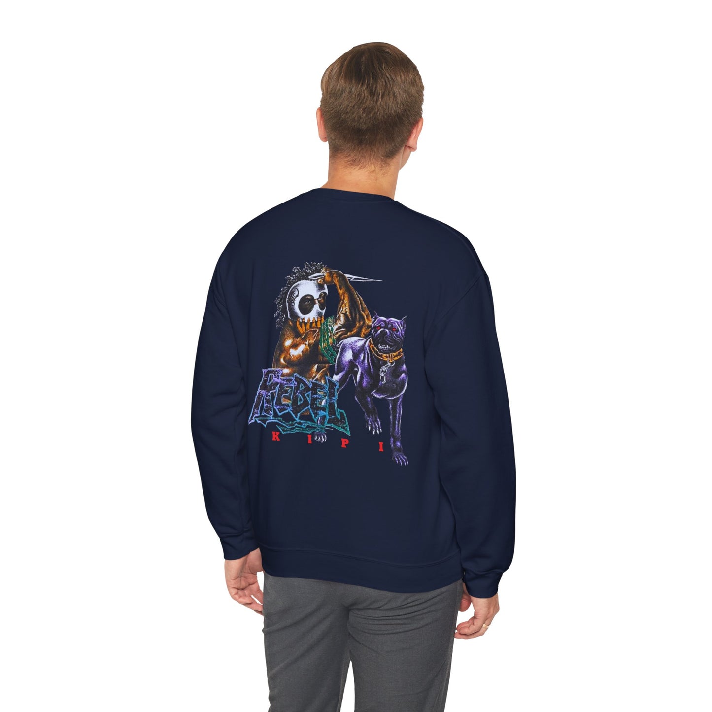 Hawaiian Strength Rebel Kipi Vintage Design 90s New Print Unisex Heavy Blend™ Crewneck Sweatshirt