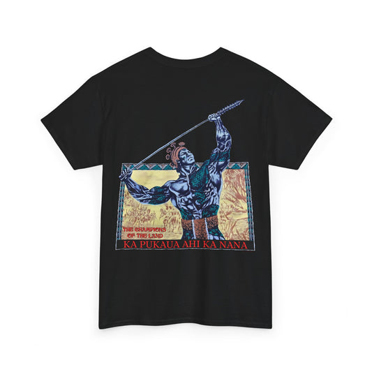 Hawaiian Strength The Champions of the Land Ka Pukaua Ahi Ka Nana Vintage Design 90s New Print Unisex Heavy Cotton Tee