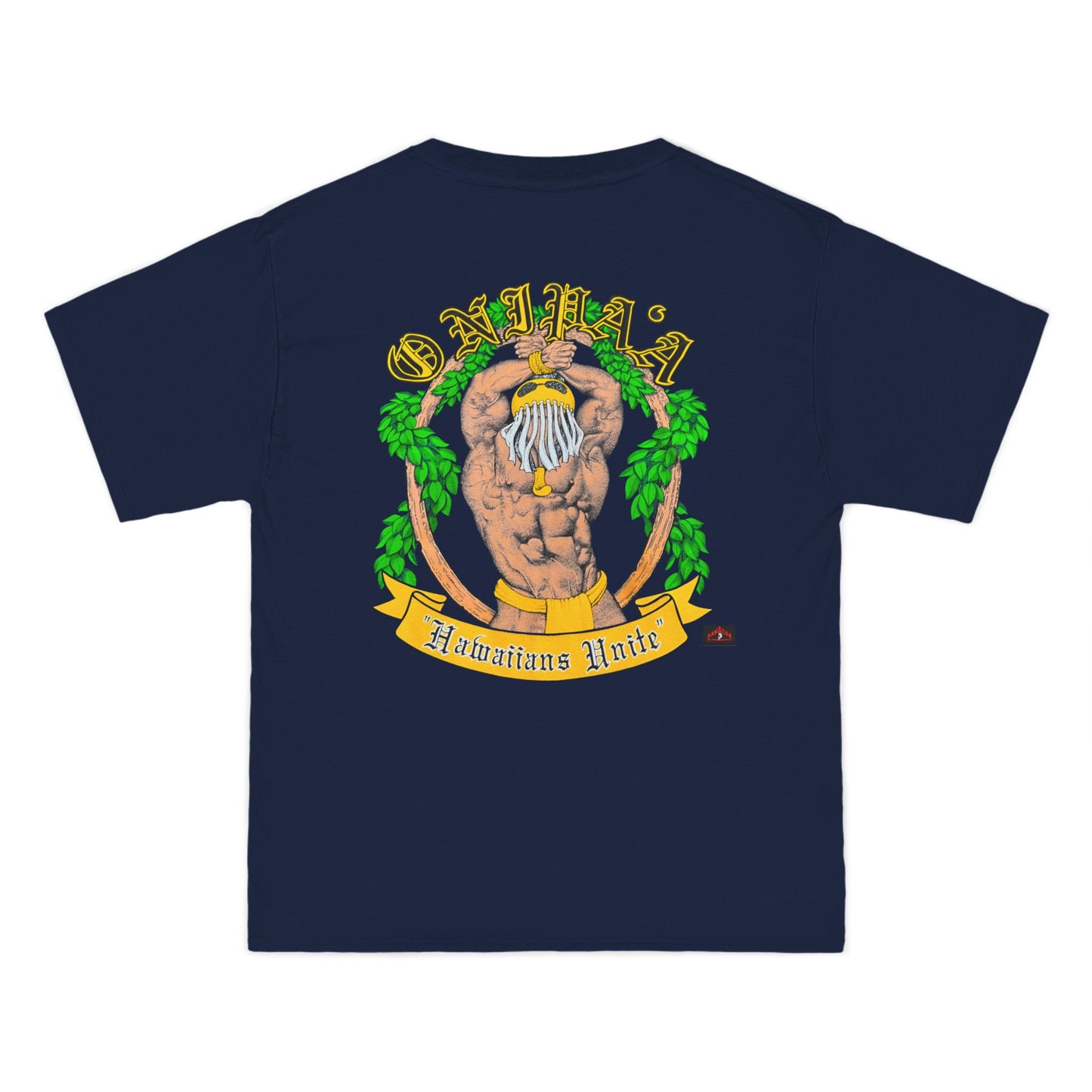 Hawaiian Strength Onipa'a Hawaiians Unite Vintage Design 90s New Print Beefy-T®  Short-Sleeve T-Shirt