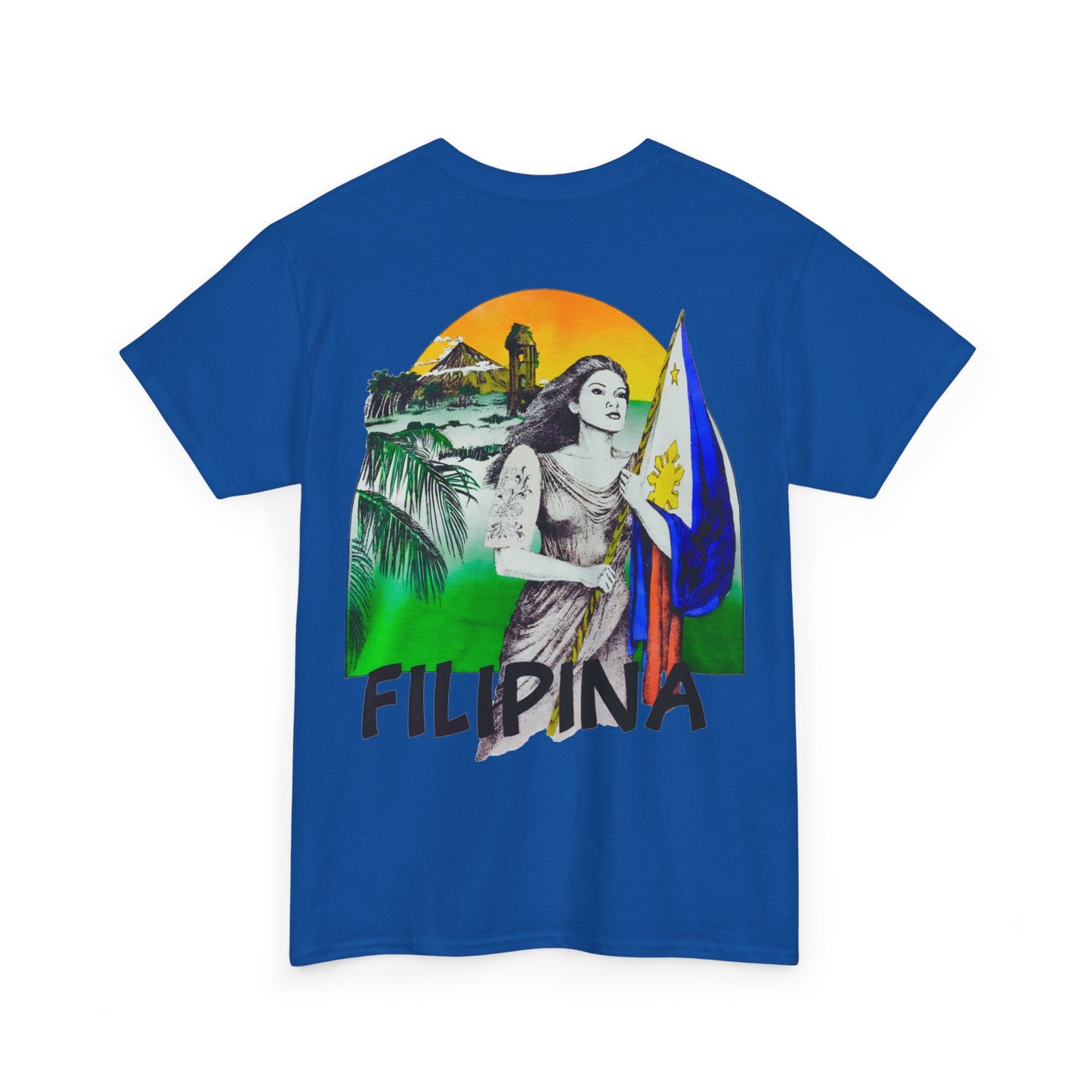 Filipino Strength Filipina Vintage Design 90s New Print Unisex Heavy Cotton Tee
