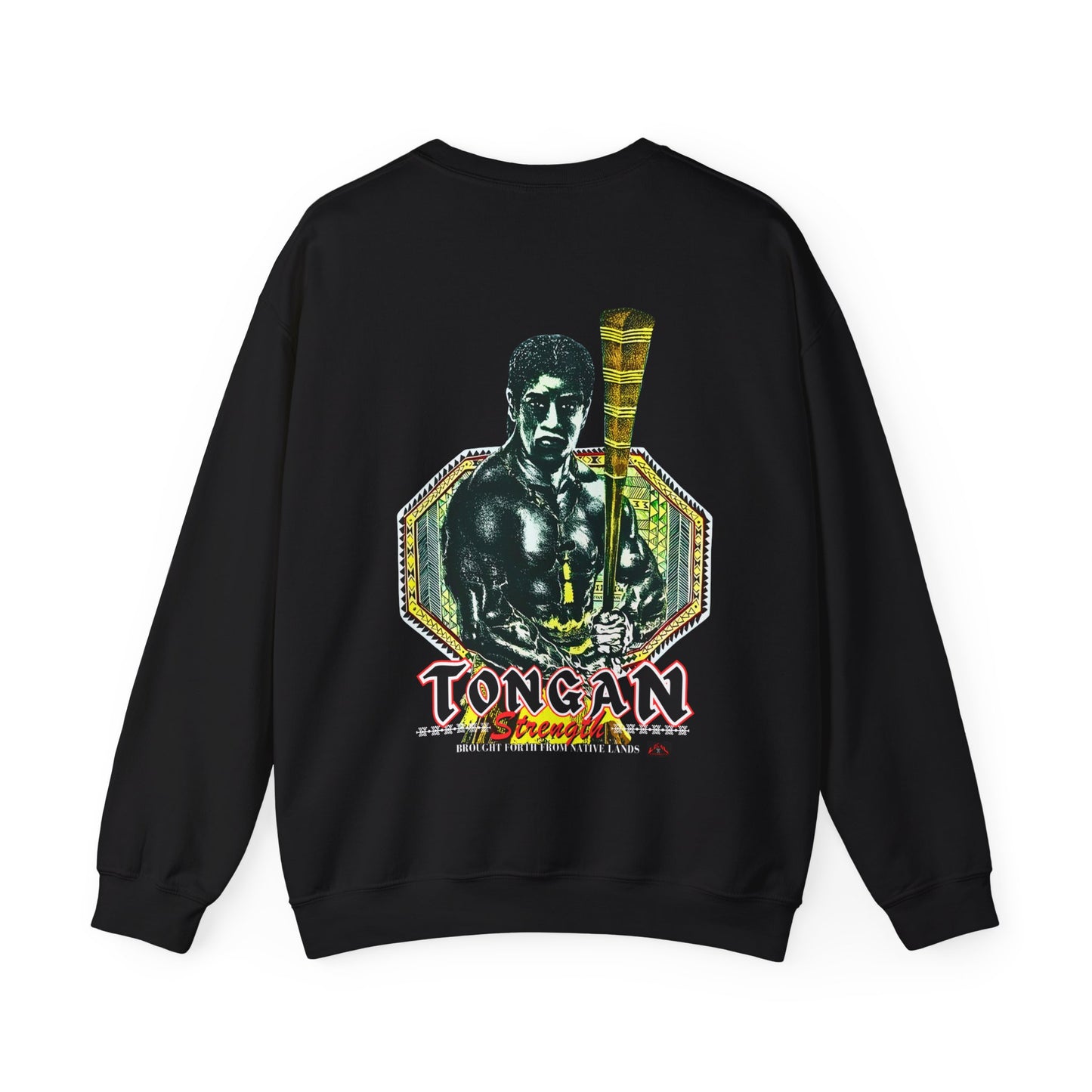 Local Strength Tongan Strength Brought Forth From Native Lands Vintage Design 90s New Print Unisex Heavy Blend™ Crewneck Sweatshirt