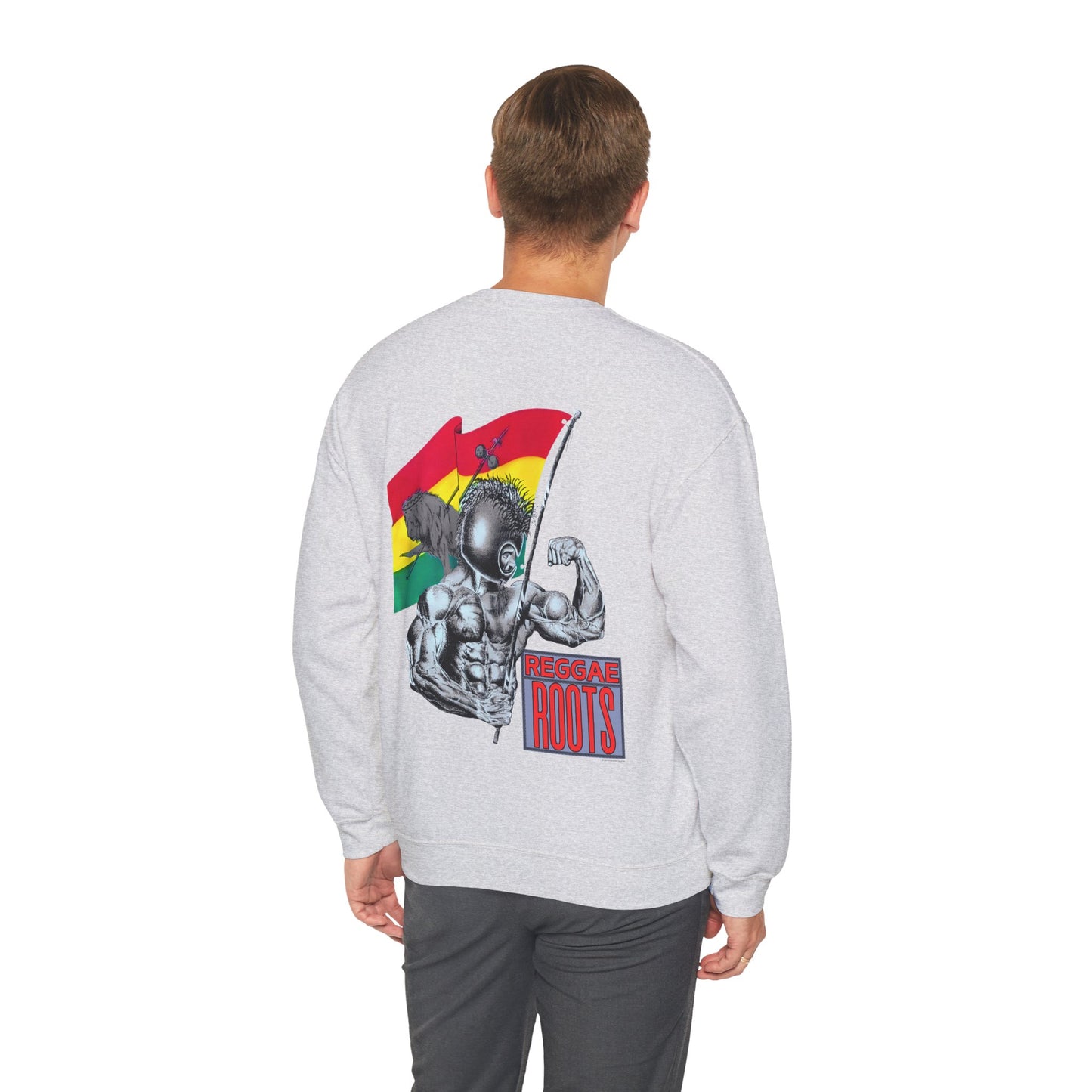 Jawaiian Strength Reggae Roots Vintage Design 90s New Print Unisex Heavy Blend™ Crewneck Sweatshirt