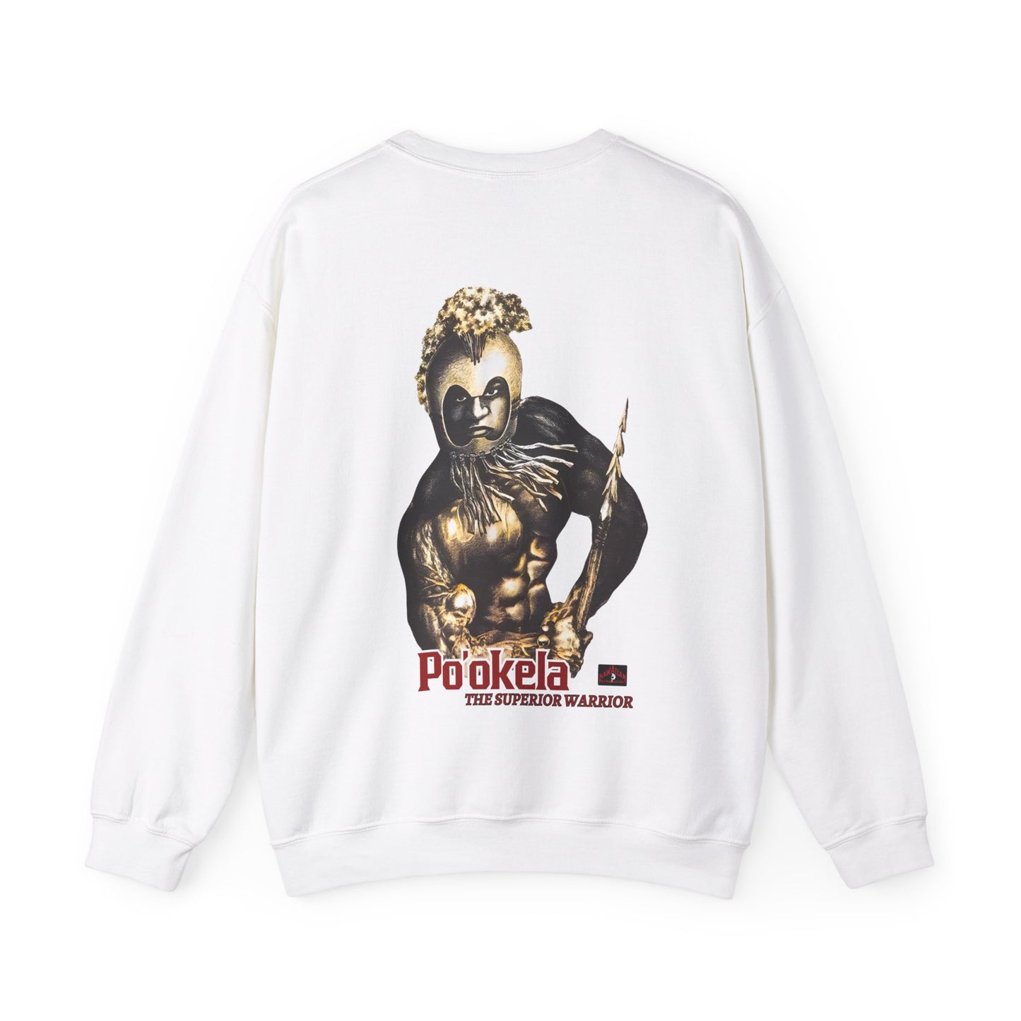 Hawaiian Strength Po'okela The Superior Warrior Vintage Design 90s New Print Unisex Heavy Blend™ Crewneck Sweatshirt