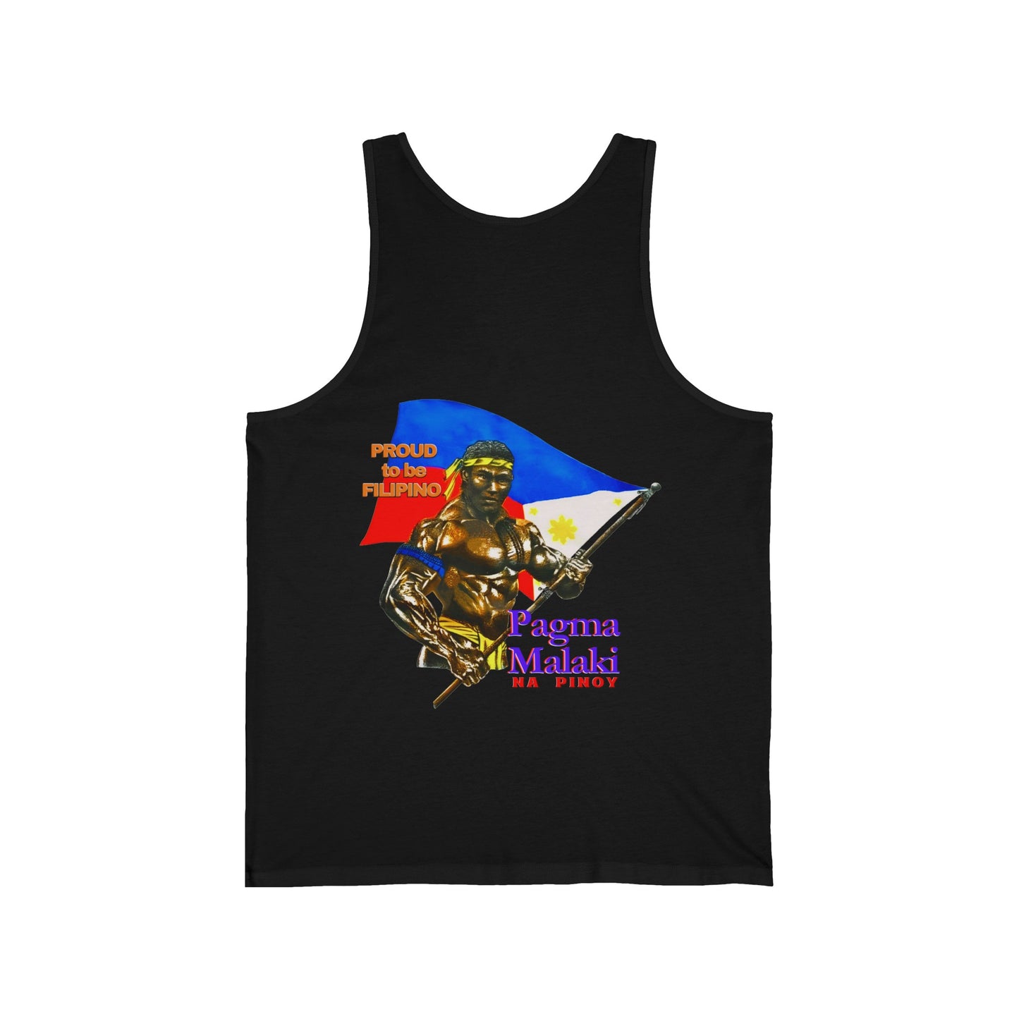 Filipino Strength Proud to be Filipino Pagma Malaki Na Pinoy Vintage Design 90s New Print Unisex Jersey Tank