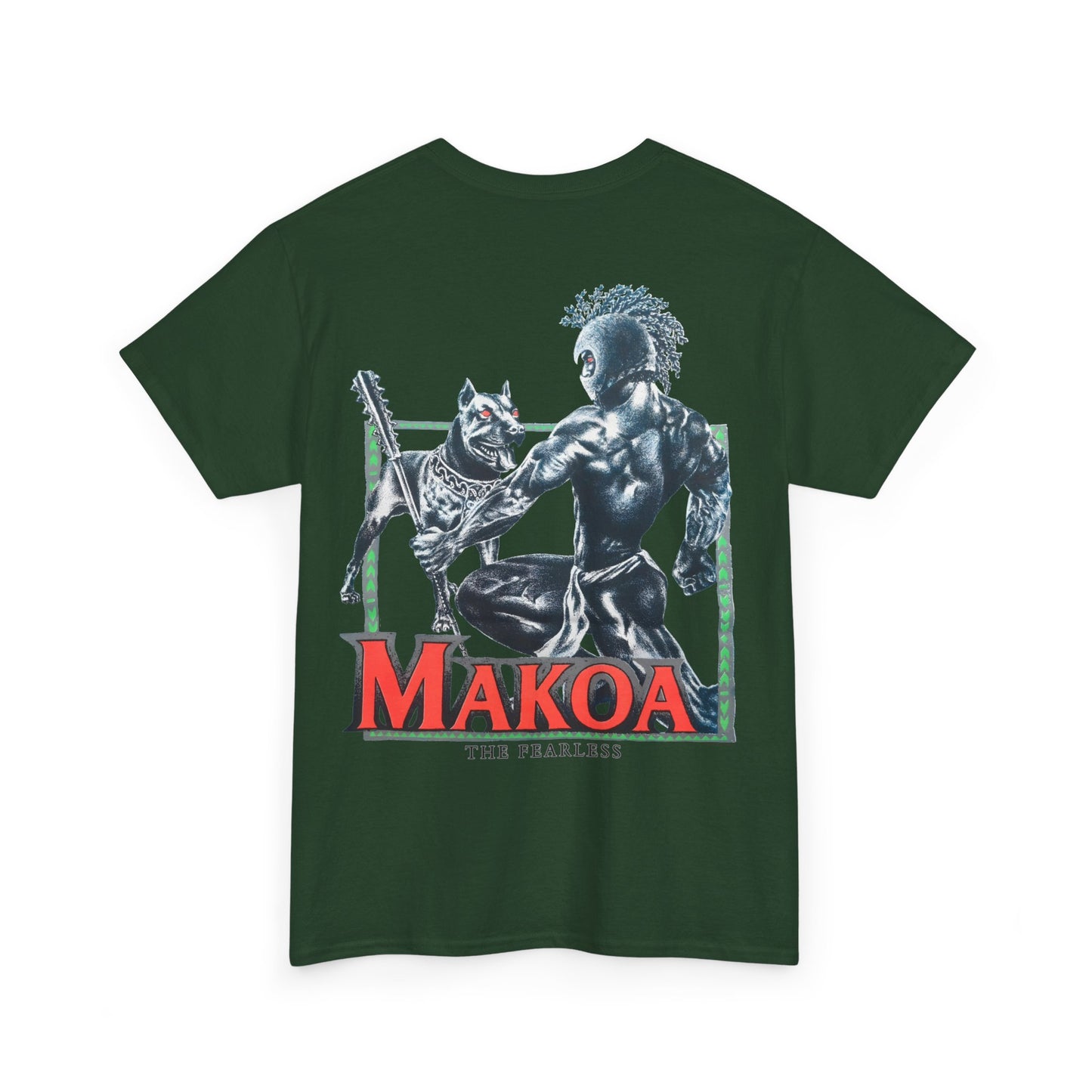 Hawaiian Strength Makoa The Fearless Vintage Design 90s New Print T-shirt Unisex Heavy Cotton Tee