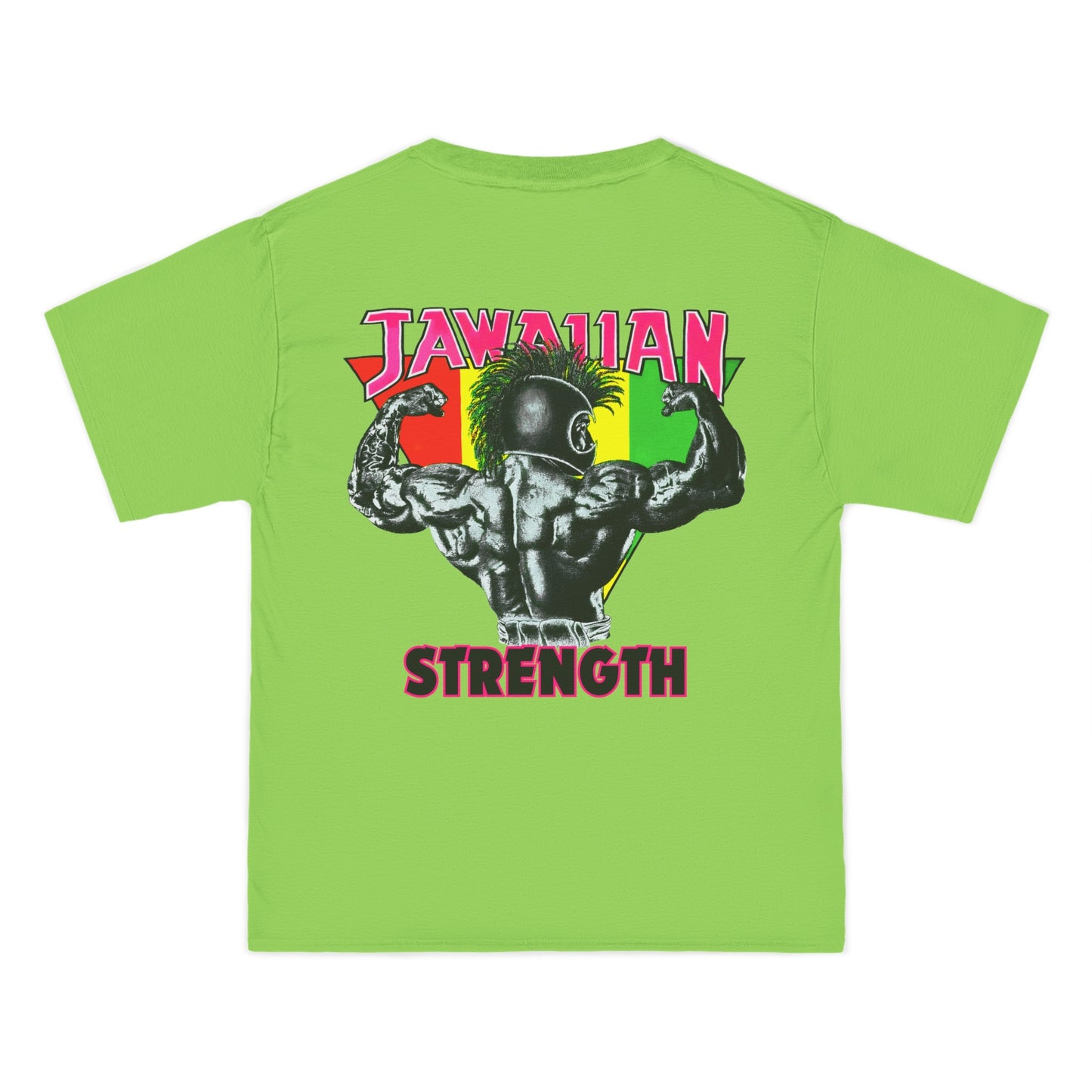 Jawaiian Strength Jawaiian Strenght Vintage Design 90s New Print Beefy-T®  Short-Sleeve T-Shirt