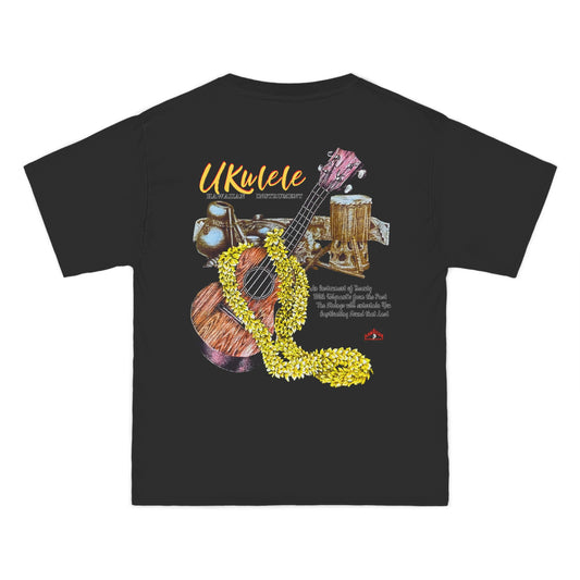 Hawaiian Strength Ukulele Hawaiian Instrument Vintage Design 90s New Print Beefy-T®  Short-Sleeve T-Shirt