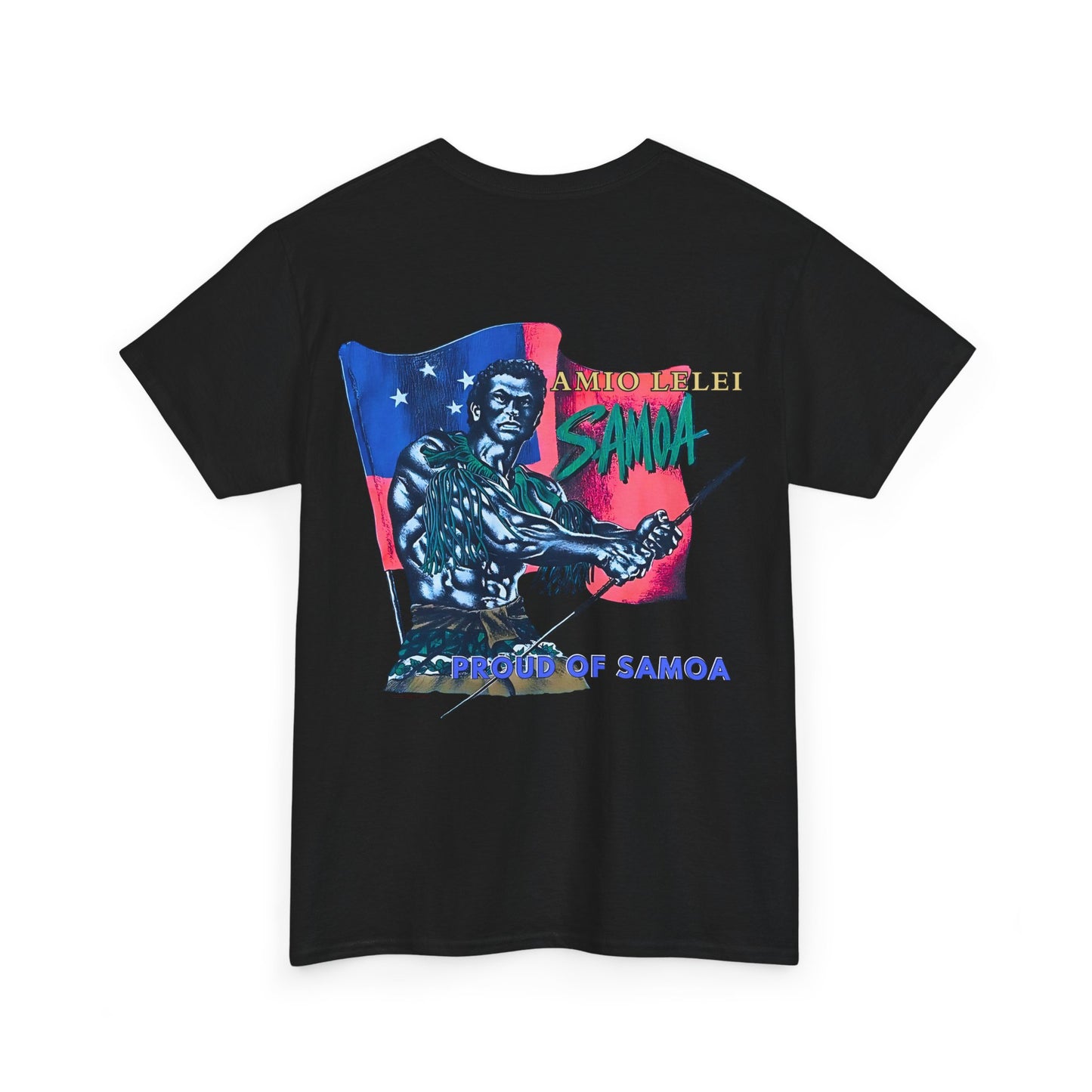 Samoan Strength Proud of Samoa Amio Lelei Vintage Design 90s New Print Unisex Heavy Cotton Tee