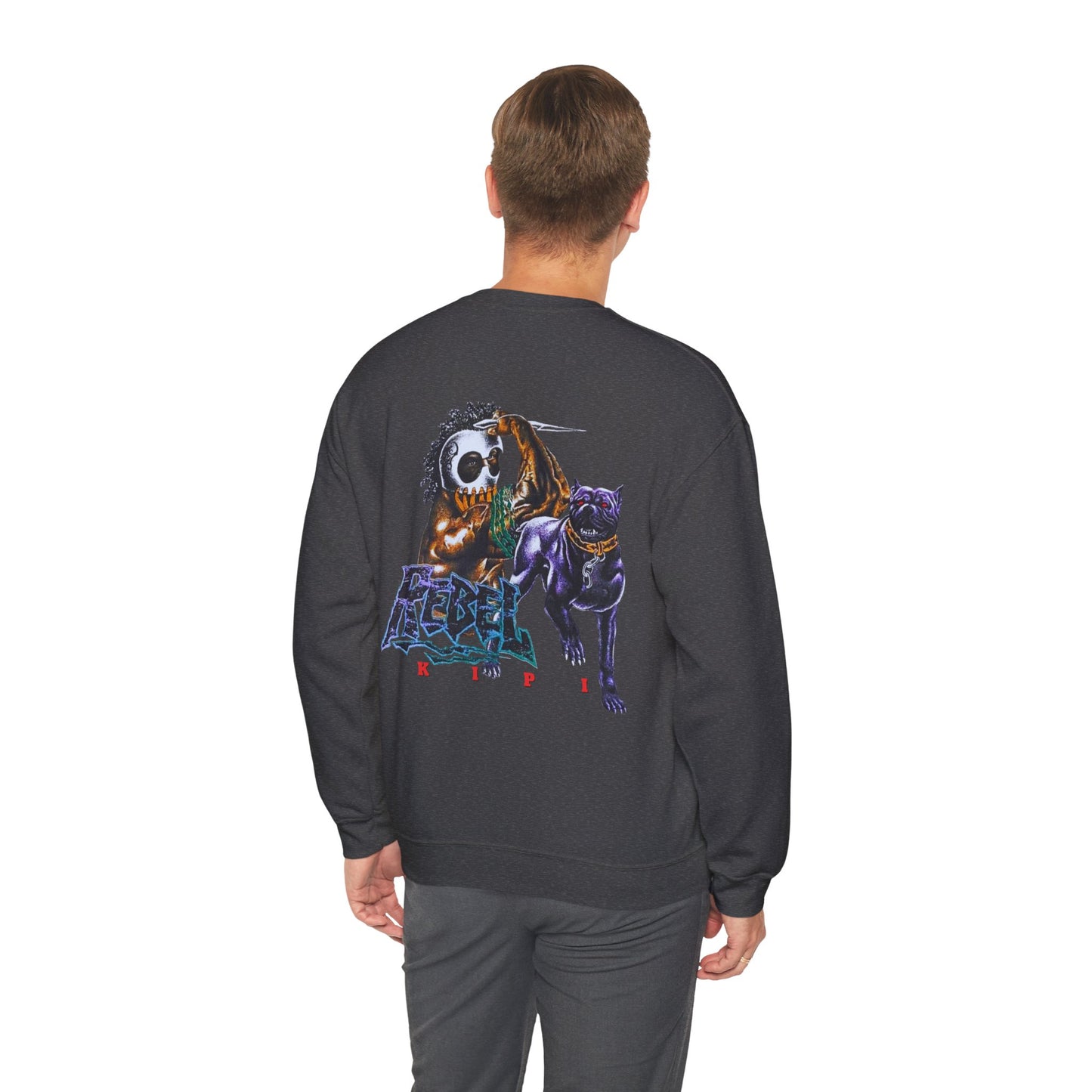 Hawaiian Strength Rebel Kipi Vintage Design 90s New Print Unisex Heavy Blend™ Crewneck Sweatshirt