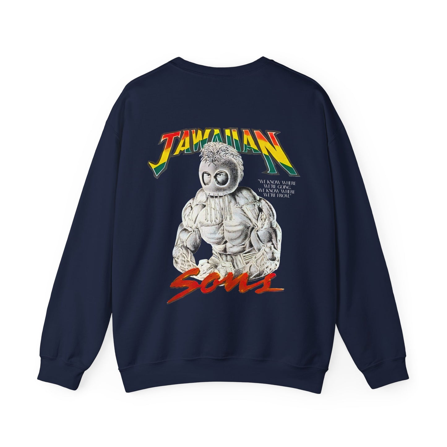 Jawaiian Strenght Jawaiian Sons Vintage Design 90s New Print Unisex Heavy Blend™ Crewneck Sweatshirt