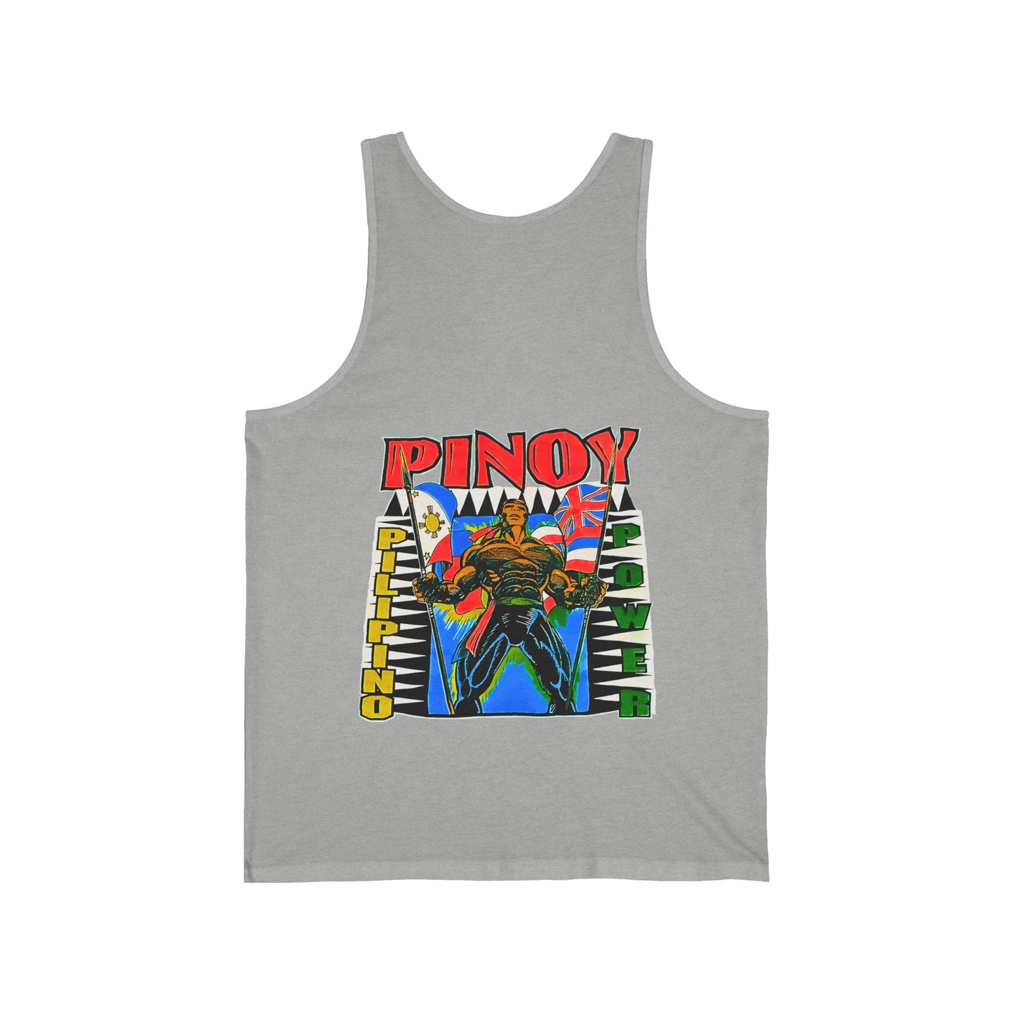 Filipino Strength Pinoy Pilipino Power Vintage Design 90s New Print Unisex Jersey Tank