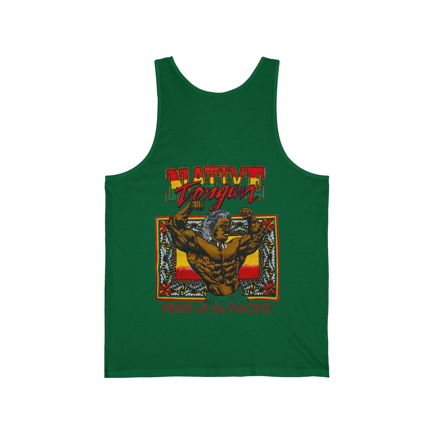 Local Strength Native Tongan Pride of the Pacific Vintage Designs 90s New Print Unisex Jersey Tank