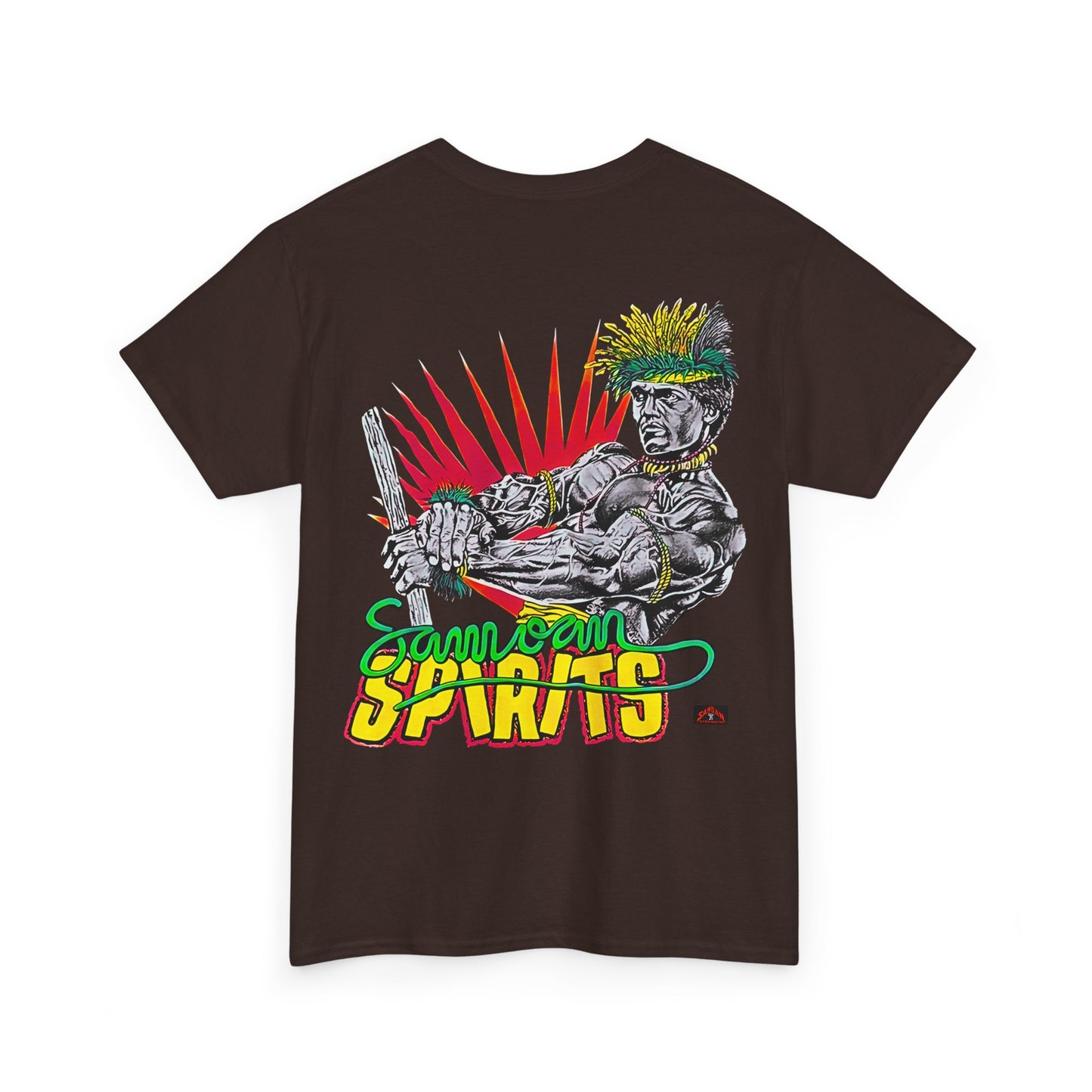 Samoan Strength Samoan Spirits Vintage 90s Design New Print Unisex Heavy Cotton Tee