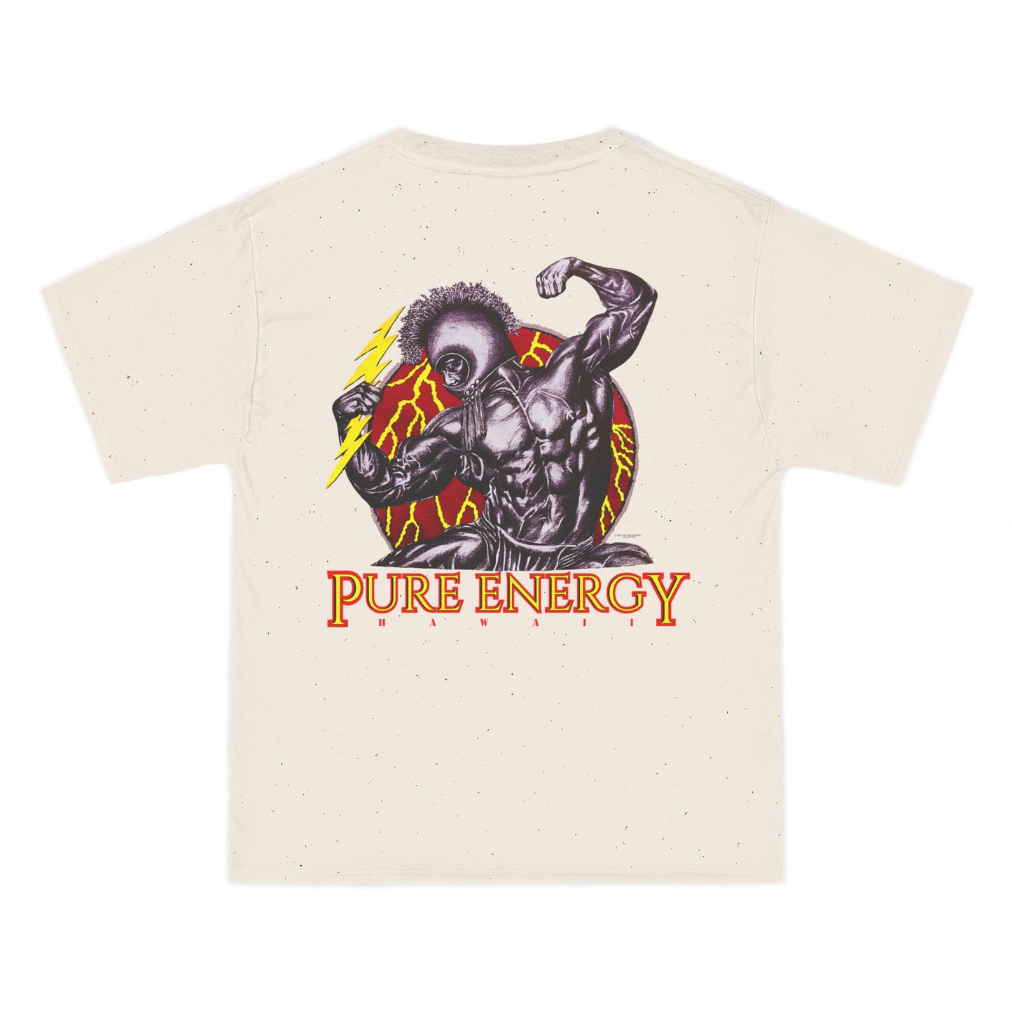 Hawaiian Strength Pure Energy Hawaii Vintage Design 90s New Print Beefy-T®  Short-Sleeve T-Shirt