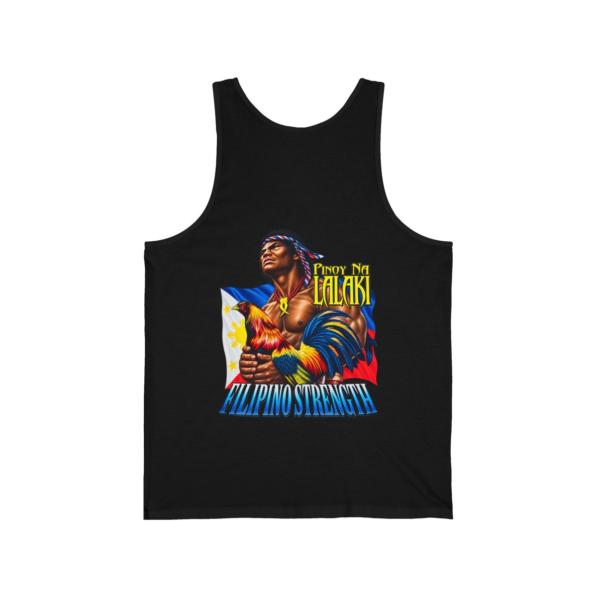 Filipino Strength Pinoy na Lalaki Unisex Jersey Tank