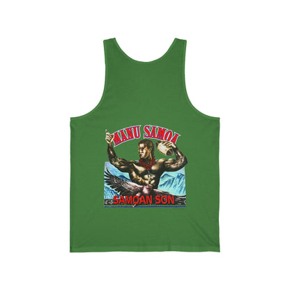 Samoan Strength Manu Samoa Samoan Son Vintage 90s Design New Print Unisex Jersey Tank