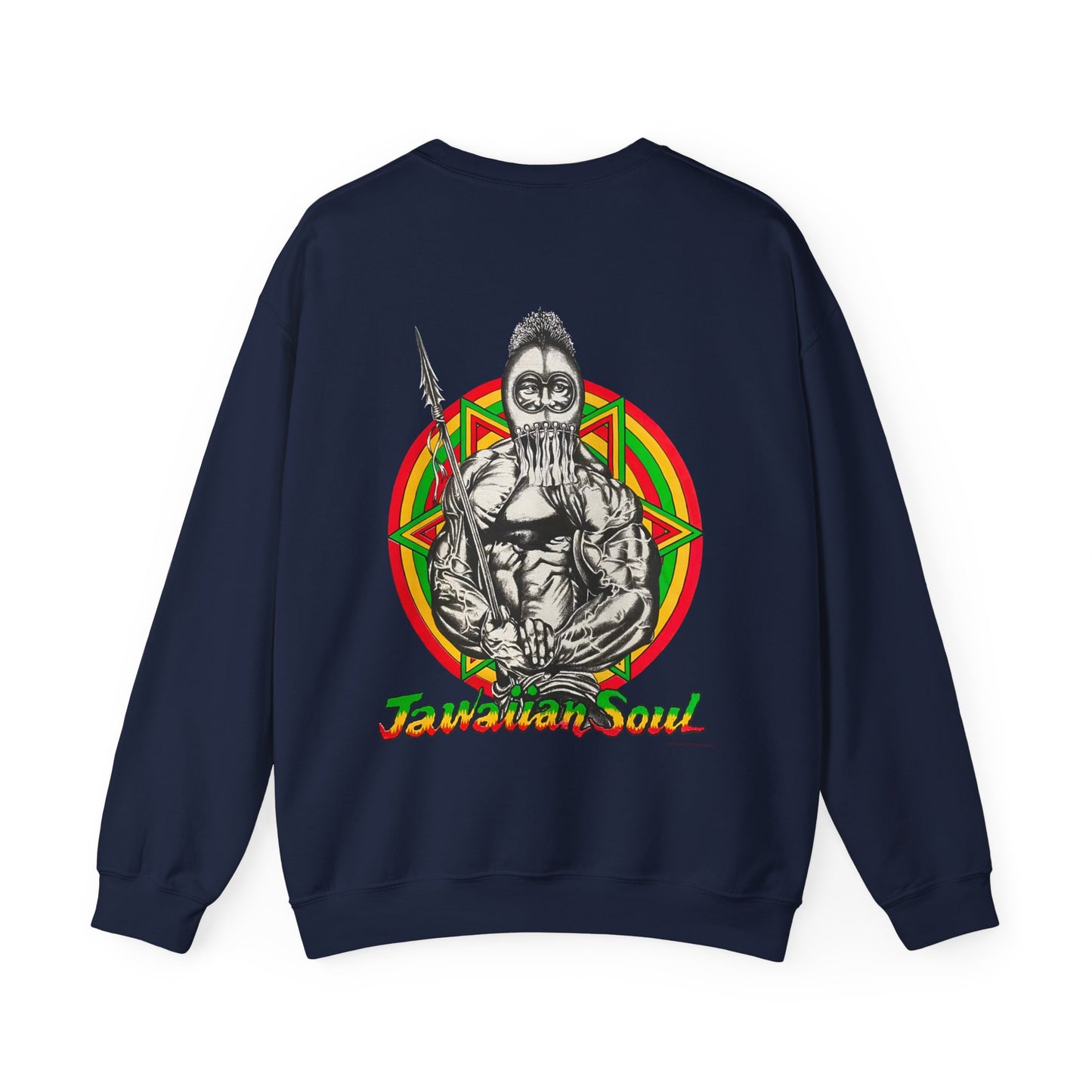 Jawaiian Strength Jawaiian Soul Vintage Design 90s New Print Unisex Heavy Blend™ Crewneck Sweatshirt