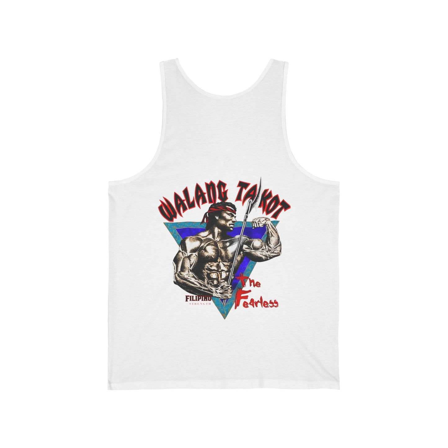 Filipino Strength Walang Takot The Fearless Vintage Design 90s New Print Unisex Jersey Tank