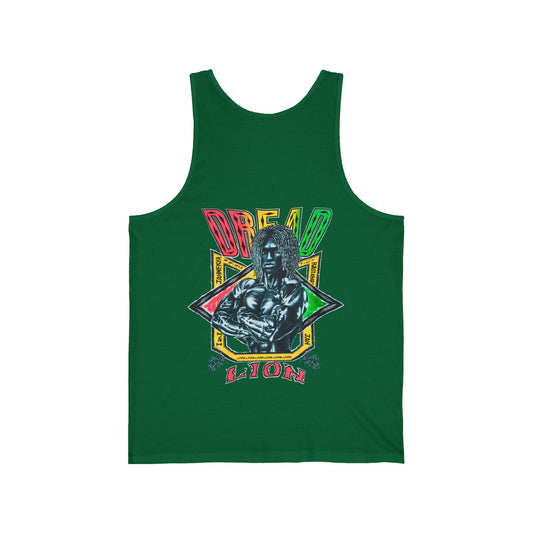 Jawaiian Strength Dread Lion Vintage 90s Design New Print Unisex Jersey Tank
