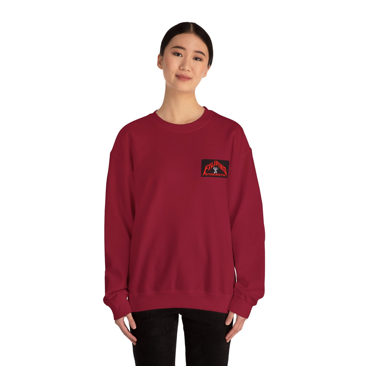 Filipino Strength Filipina Vintage Design 90s New Print Unisex Heavy Blend™ Crewneck Sweatshirt