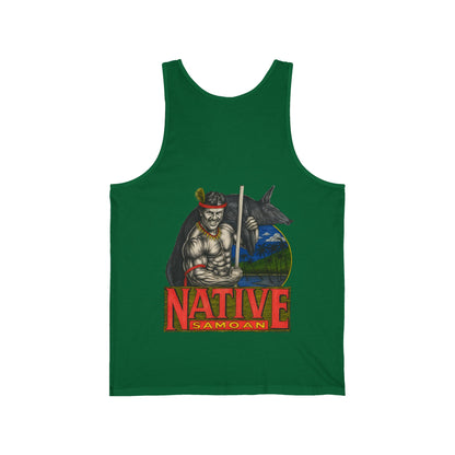 Samoan Strength Native Samoan Vintage 90s Design New Print Unisex Jersey Tank