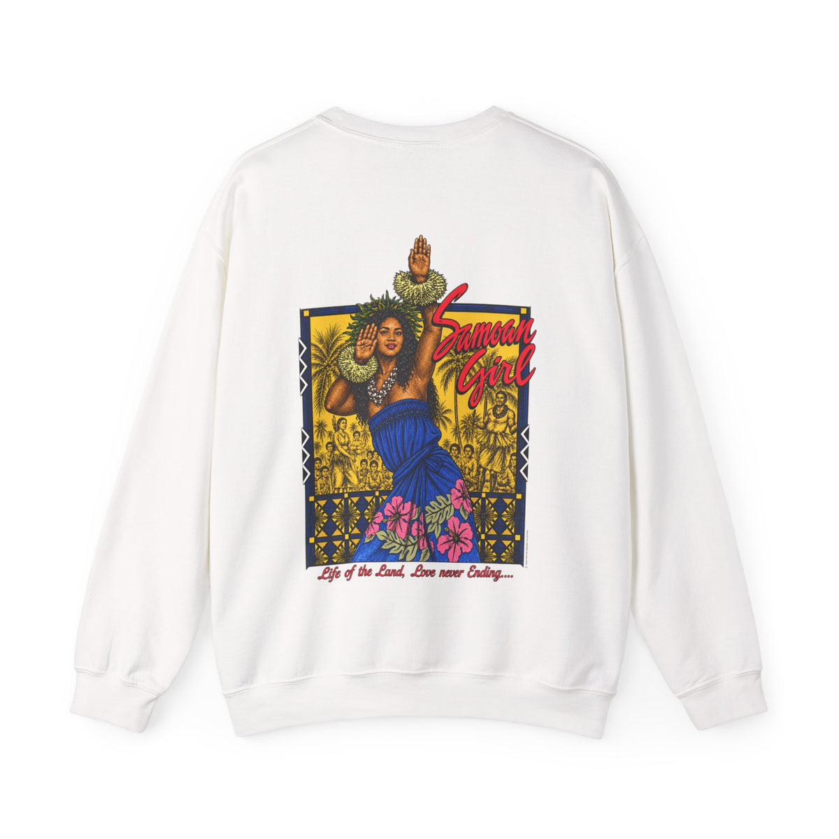 Samoan Strength Samoan Girl Unisex Heavy Blend™ Crewneck Sweatshirt