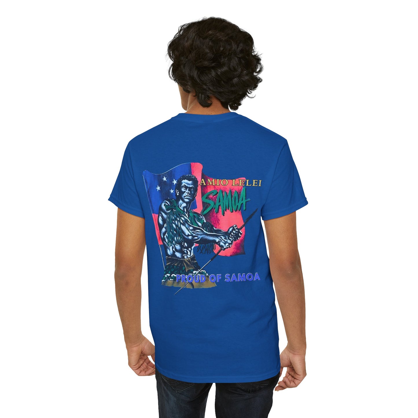 Samoan Strength Proud of Samoa Amio Lelei Vintage Design 90s New Print Unisex Heavy Cotton Tee