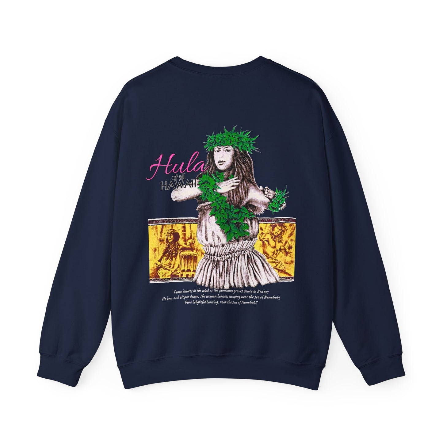 Hawaiian Strength Hula of all Hawaii Vintage Design 90s New Print Unisex Heavy Blend™ Crewneck Sweatshirt