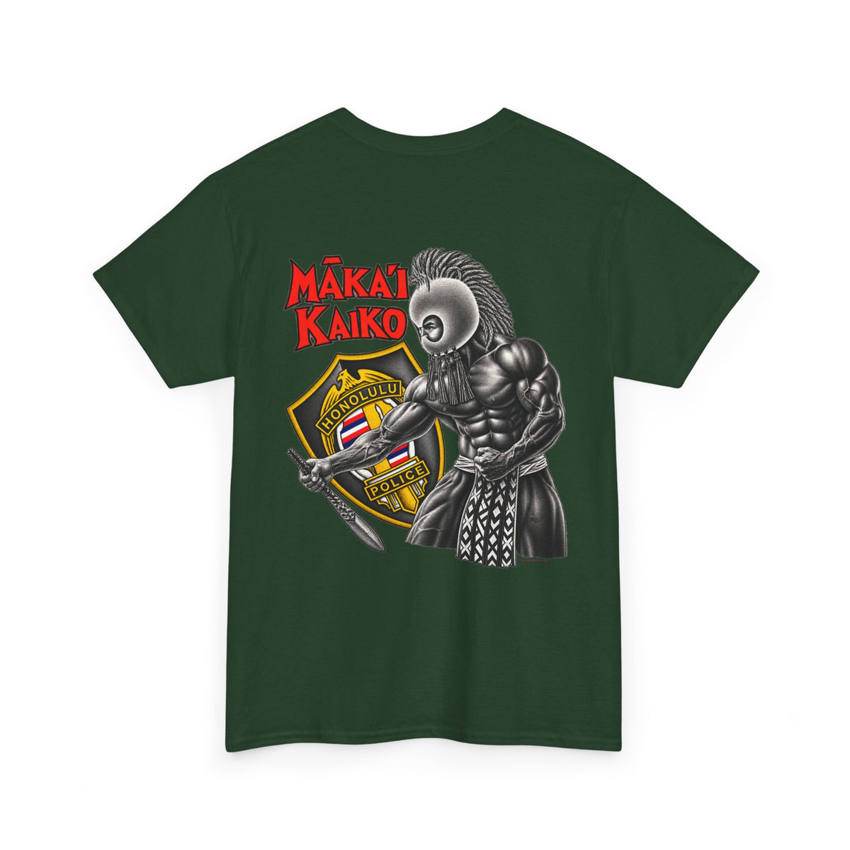 Hawaiian Strength Maka'i Kaiko Honolulu Police Unisex Heavy Cotton Tee