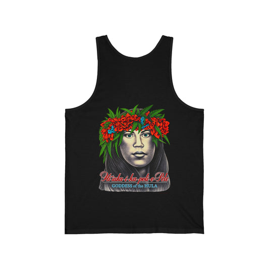 Hawaiian Strength Goddess of the Hula Unisex Jersey Tank