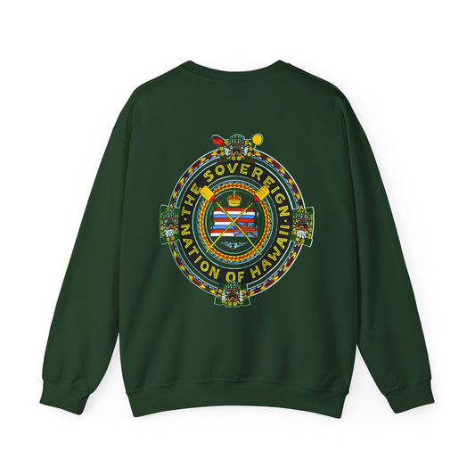 Hawaiian Strength The Sovereign Nation of Hawaii Vintage Design 90s New Print Unisex Heavy Blend™ Crewneck Sweatshirt