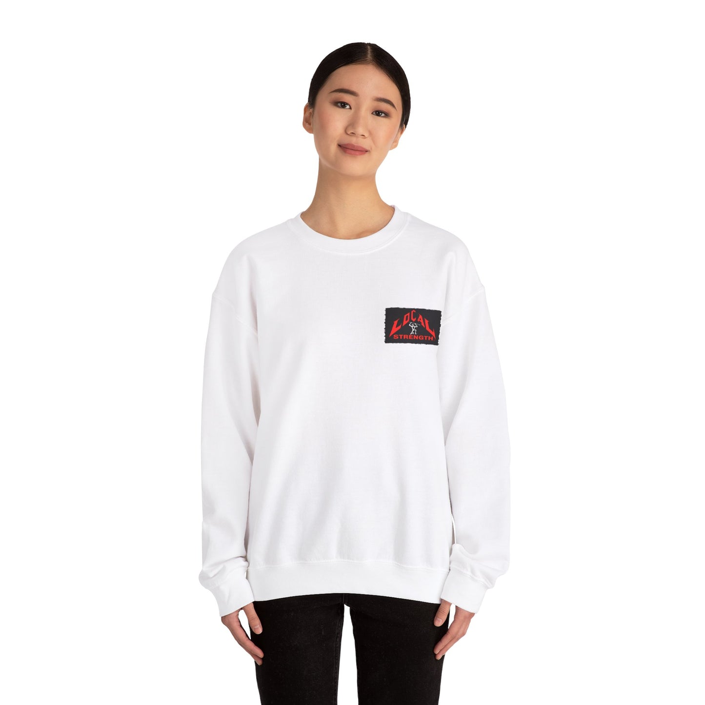 Tongan Strength Tongan Girl Ta'ahine Vintage Design 90s New Print Unisex Heavy Blend™ Crewneck Sweatshirt