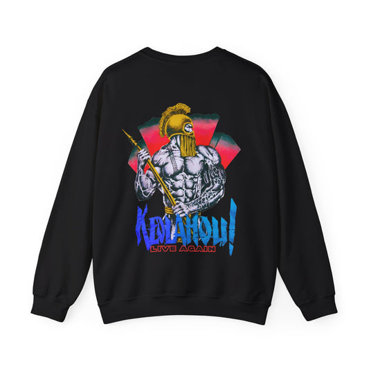 Hawaiian Strength Keolahou! Live Again Vintage Design 90s New Print Unisex Heavy Blend™ Crewneck Sweatshirt