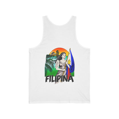Filipino Strength Filipina Unisex Jersey Tank