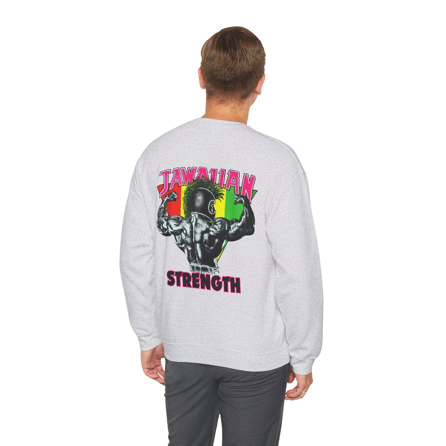 Jawaiian Strength Jawaiian Strenght Shirt Vintage Design 90s New Print Unisex Heavy Blend™ Crewneck Sweatshirt