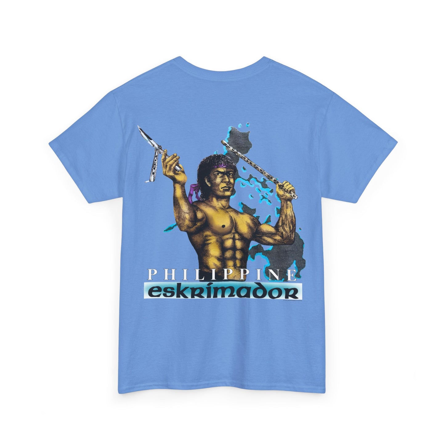 Filipino Strength Philippine Eskrimador Vintage Design 90s New Print Unisex Heavy Cotton Tee