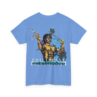Filipino Strength Philippine Eskrimador Vintage Design 90s New Print Unisex Heavy Cotton Tee