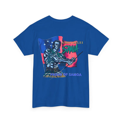 Samoan Strength Proud of Samoa Amio Lelei Vintage Design 90s New Print Unisex Heavy Cotton Tee