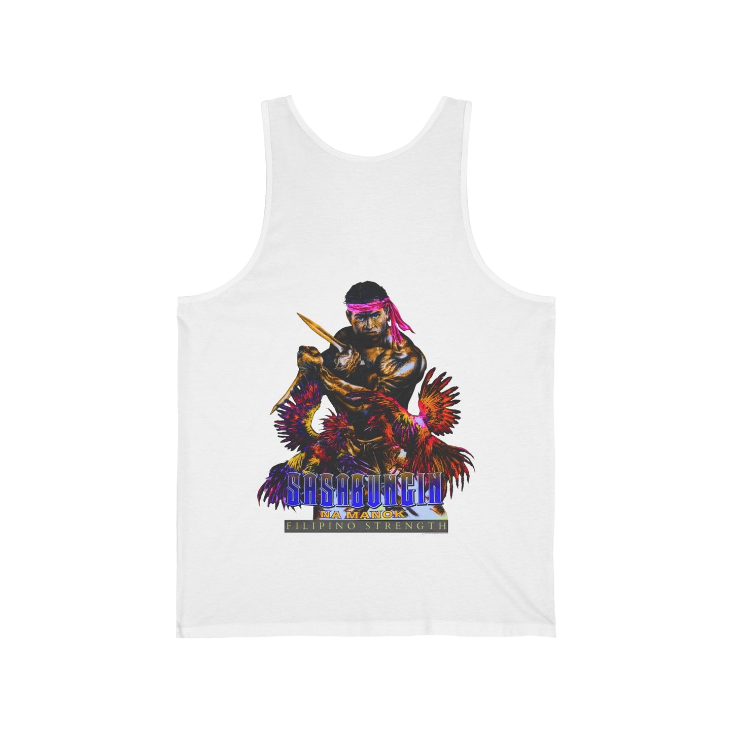 Filipino Strength Sasabungin Na Manok Vintage Design 90s New Print Unisex Jersey Tank