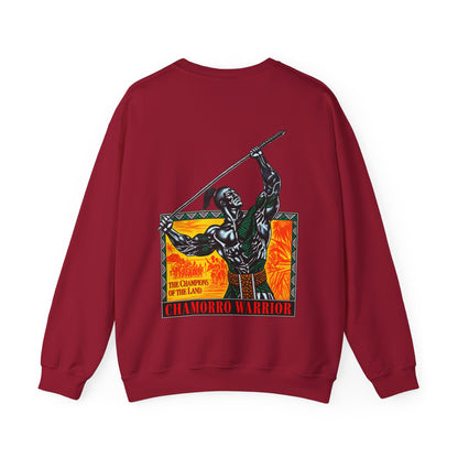 Chamorro Warrior Guam The Champions Of The Land Unisex Heavy Blend™ Crewneck Sweatshirt