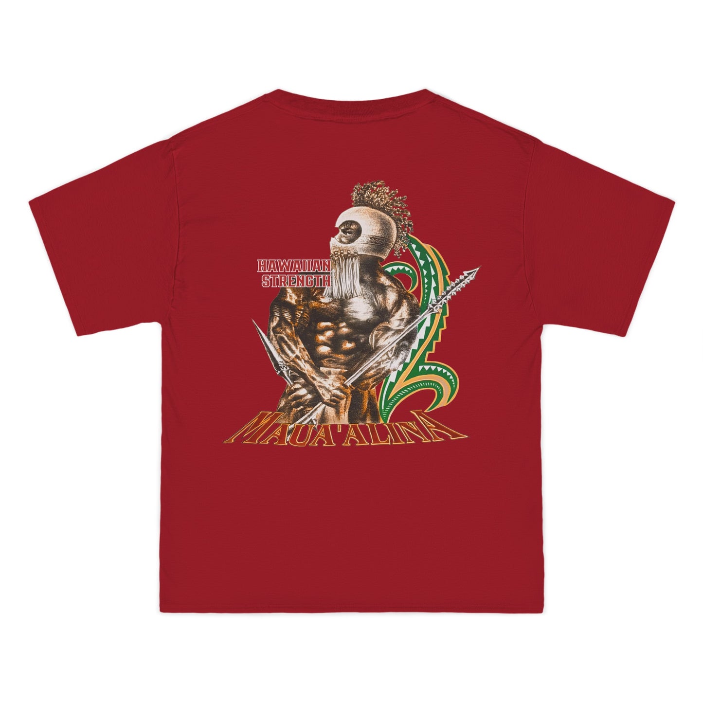 Hawaiian Strength Maua'alina Vintage Design 90s New Print Beefy-T®  Short-Sleeve T-Shirt