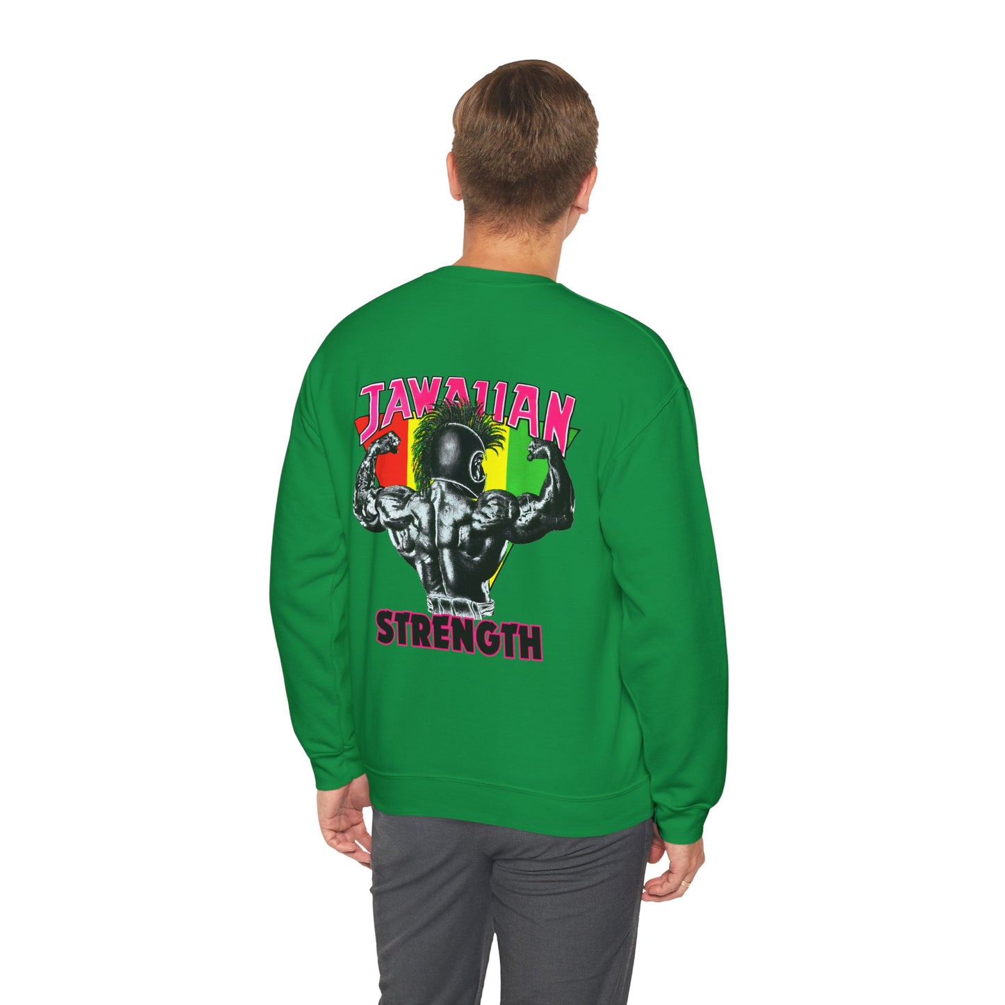 Jawaiian Strength Jawaiian Strenght Shirt Vintage Design 90s New Print Unisex Heavy Blend™ Crewneck Sweatshirt