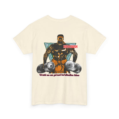 Hawaiian Strength Hawaiian Gym Wahi No Na Pa'ani Ho'oikaika Kino Vintage Design 90s New Print T-shirt Unisex Heavy Cotton Tee