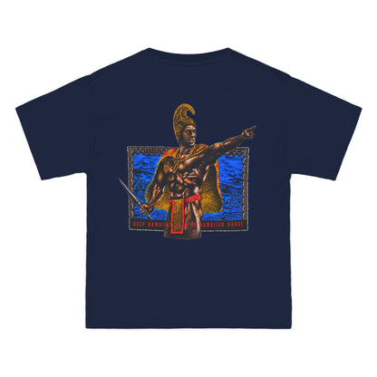 Hawaiian Strength Keep Hawaiian Land In Hawaiian Hands Vintage Design 90s New Print Beefy-T®  Short-Sleeve T-Shirt