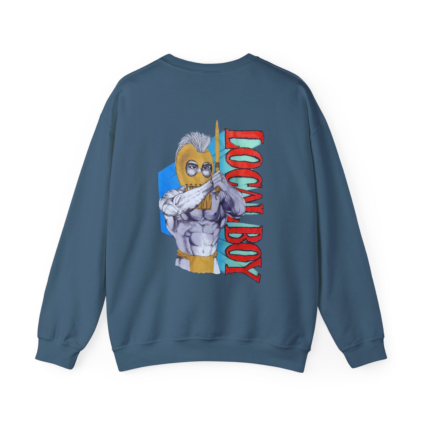 Hawaiian Strength Local Boy Vintage Design 90s New Print Unisex Heavy Blend™ Crewneck Sweatshirt