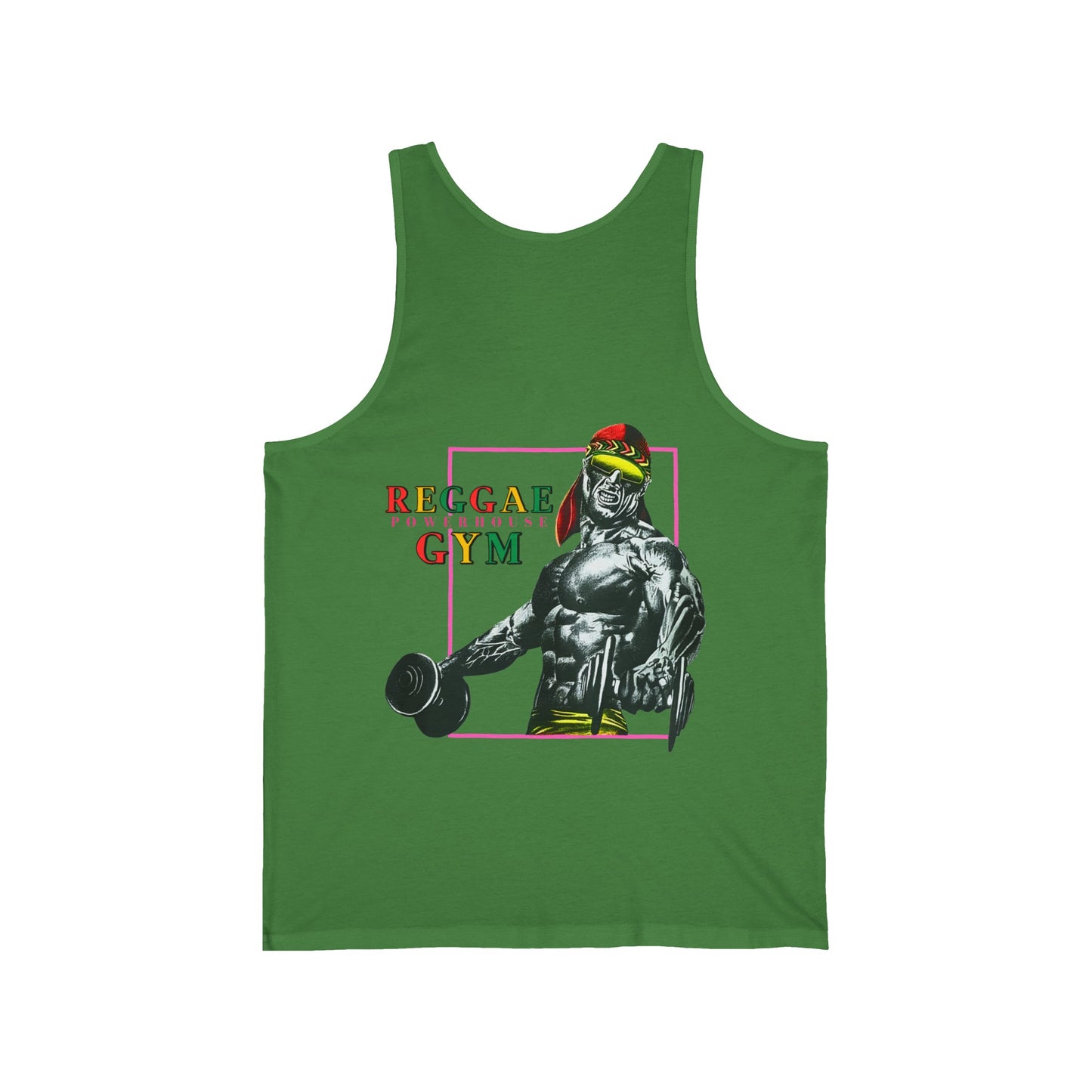 Jawaiian Strength Reggae Powerhouse Gym Vintage Design 90s New Print Unisex Jersey Tank