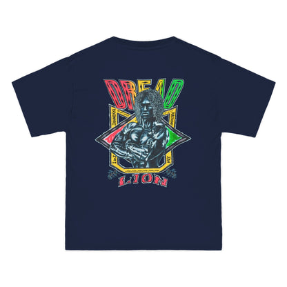 Jawaiian Strength Dread Lion Vintage 90s Design New Print Beefy-T®  Short-Sleeve T-Shirt