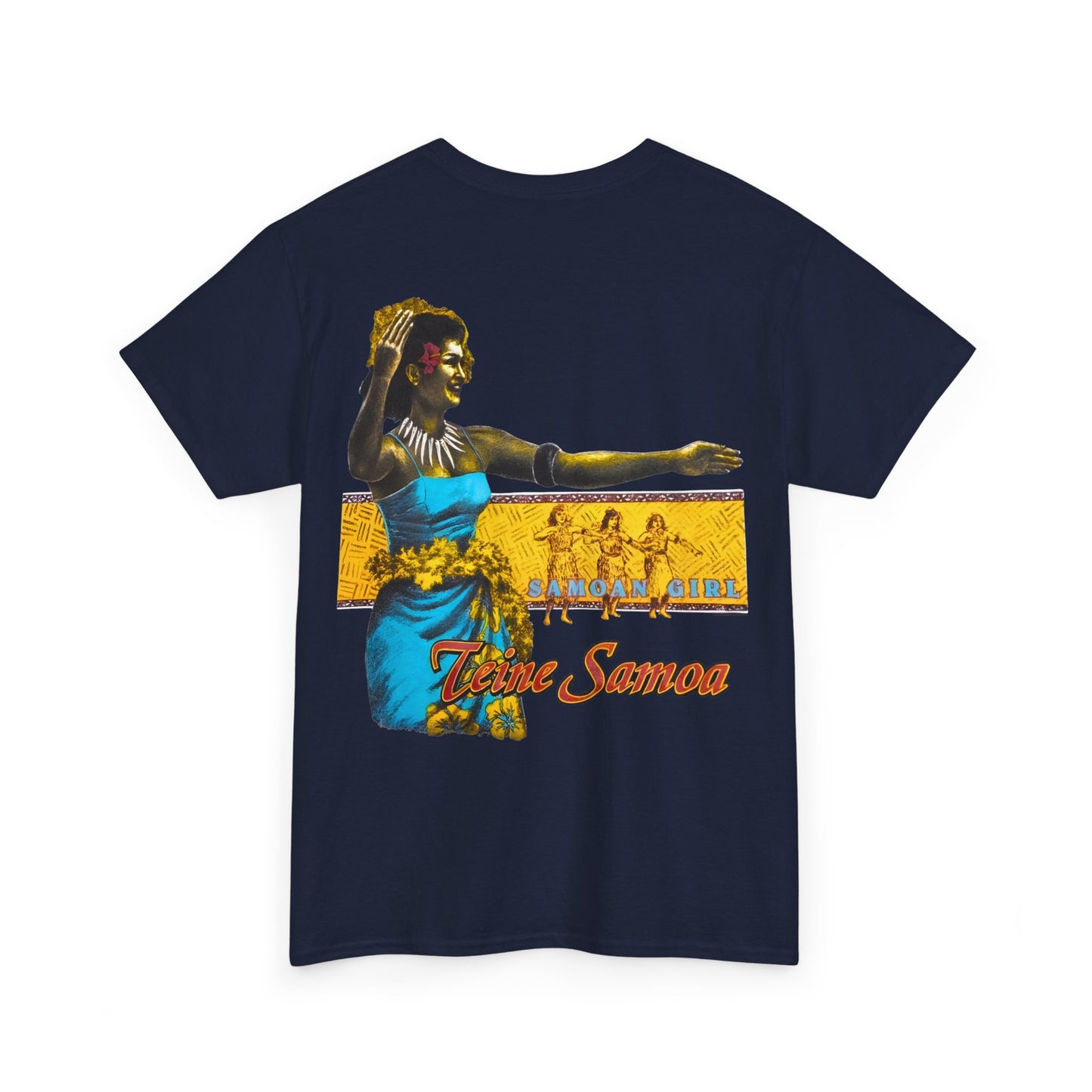 Samoan Strength Samoan Girl Teine Samoa Shirt Vintage Design 90s New Print T-shirt Unisex Heavy Cotton Tee