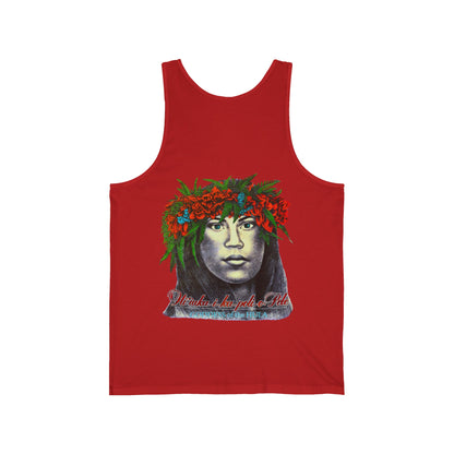 Hawaiian Strength Goddess of the Hula Hi'iaka-i-ka-poli-o-Pele Vintage Design 90s New Print Unisex Jersey Tank